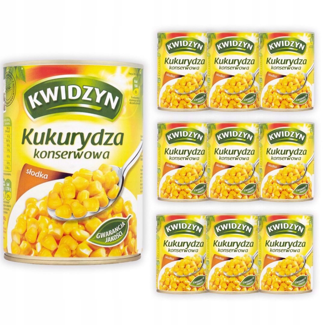 Levně Kwidzyn Kukuřice konzervovaná 400 g x 10 kusů
