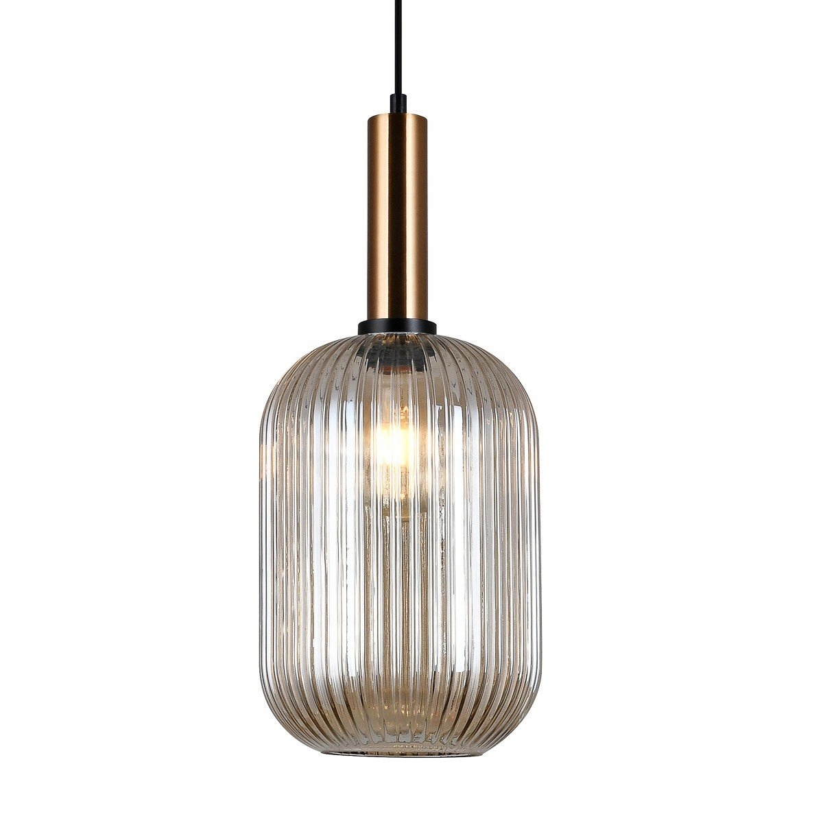 Lampa Mosadzný záves Antiola Jantárové tienidlo E27 Stredná 20 cm Italux