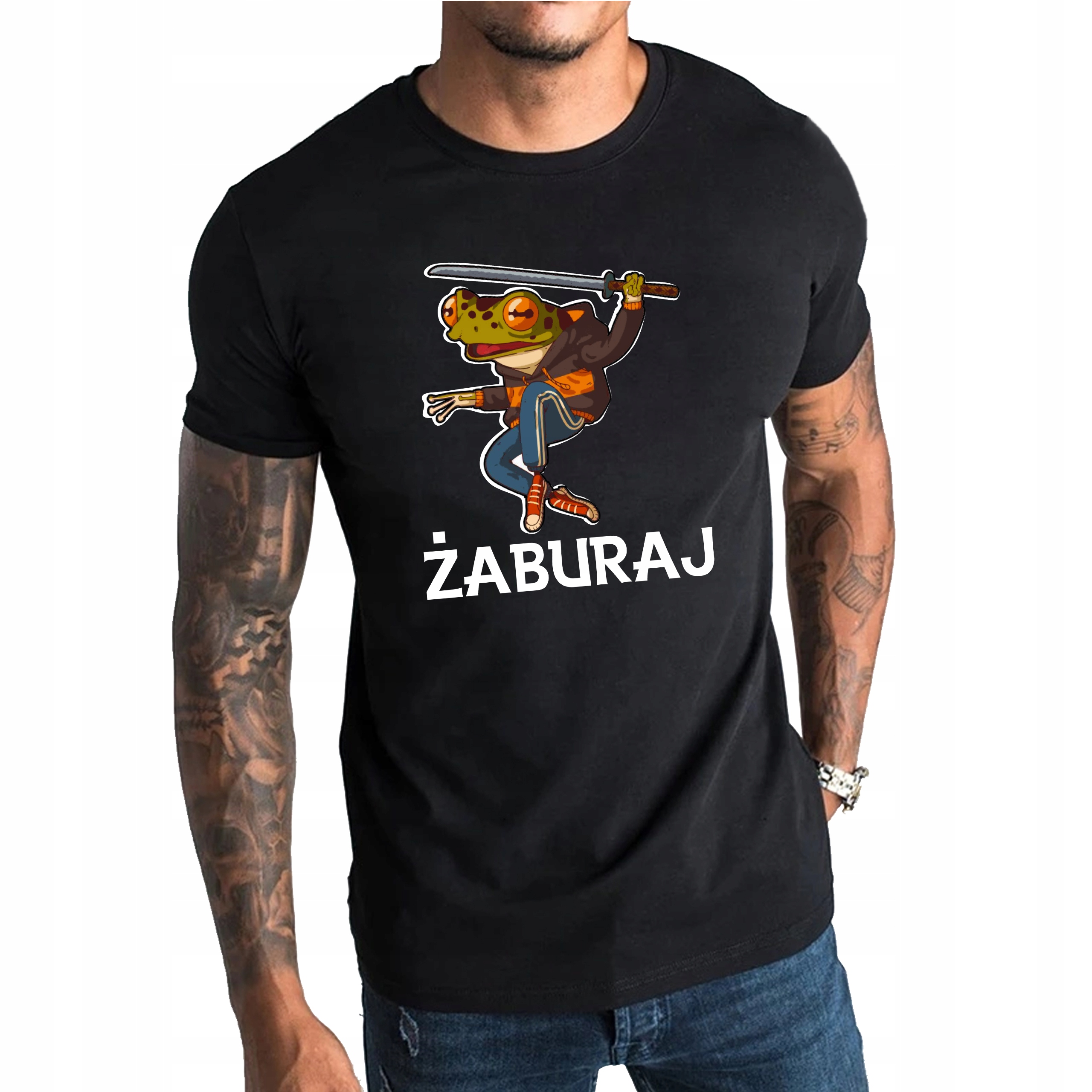 

T-shirt koszulka śmieszna Żaba Żaburaj XXL