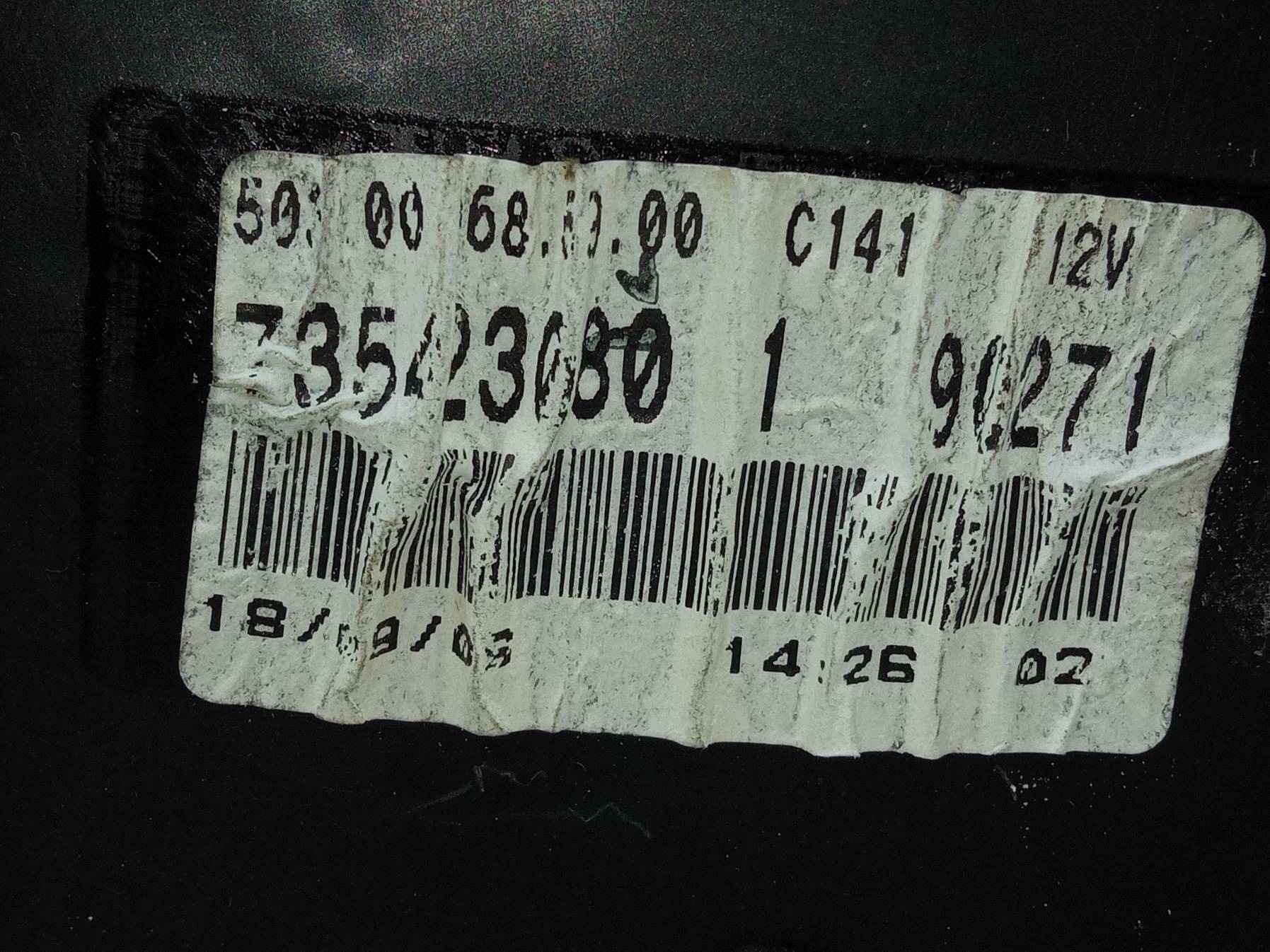 dials 735423080 1.3 JTD Fiat Idea and (2003-2012)