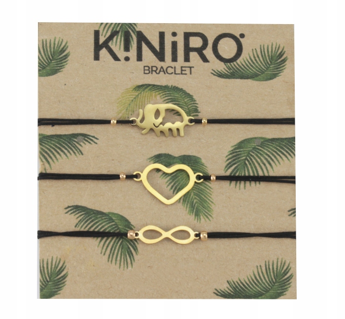 

Bransoletka Złota 3 Sztuki Stal Chirurgiczna