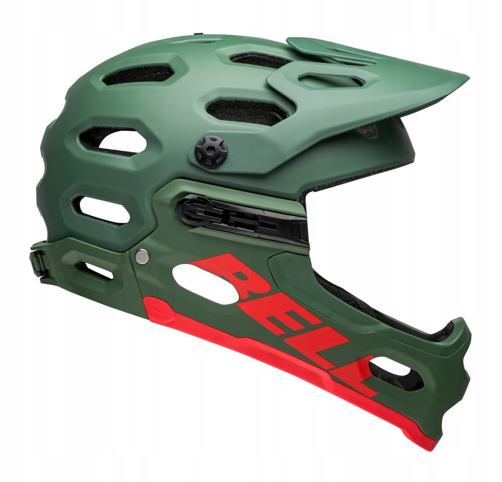 Kask full face Bell 3R Mips matte dark green