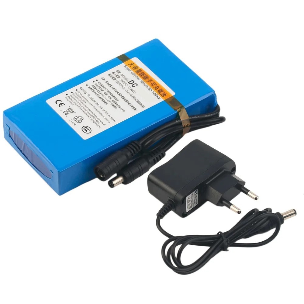 Akumulátor Li-Ion 6800 mAh 12 V s DC pro nafukovací kostým medvídka Sada