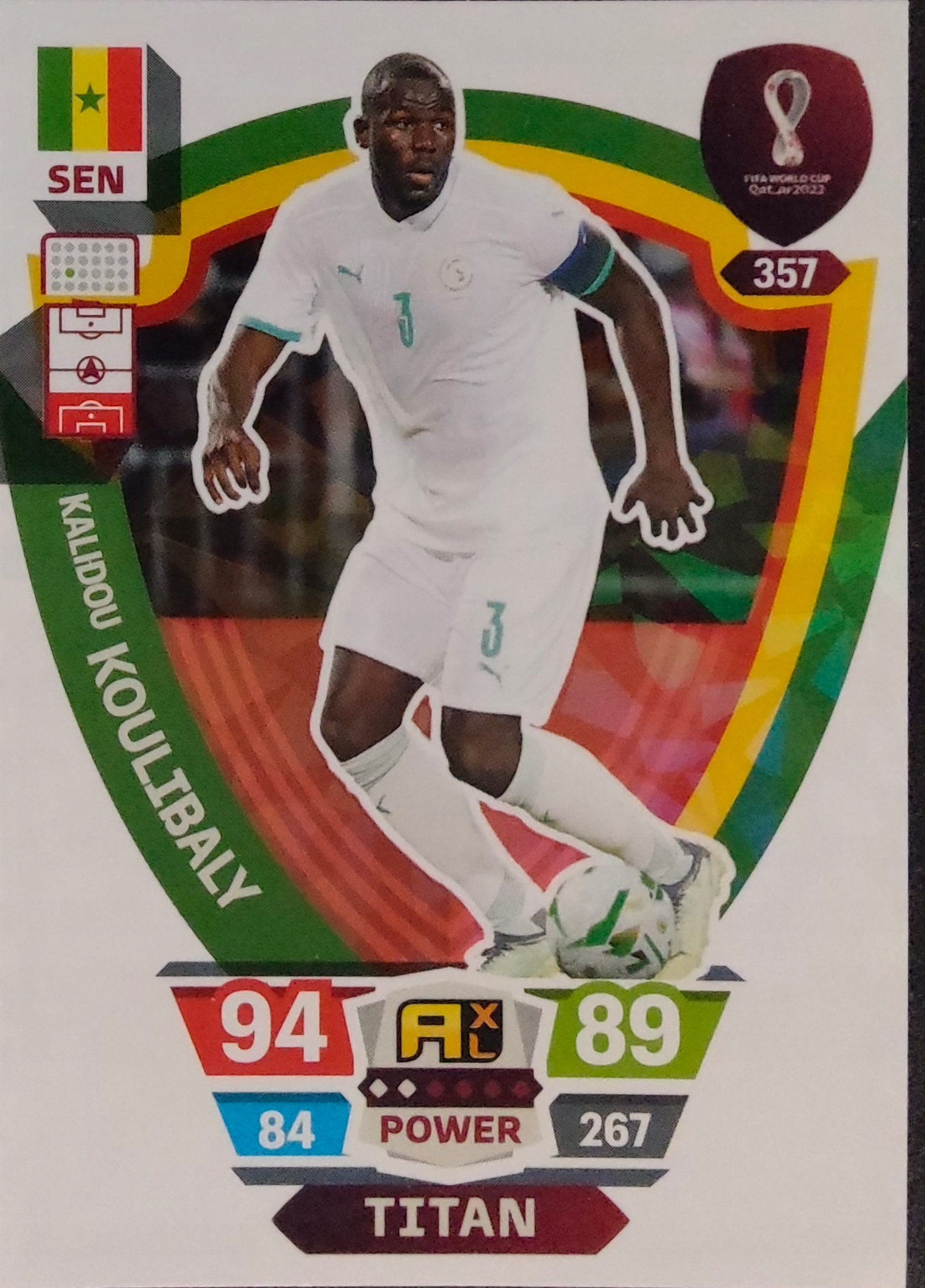 Panini World Cup Qatar 2022 Titan 357 Kalidou Koulibaly Senegal