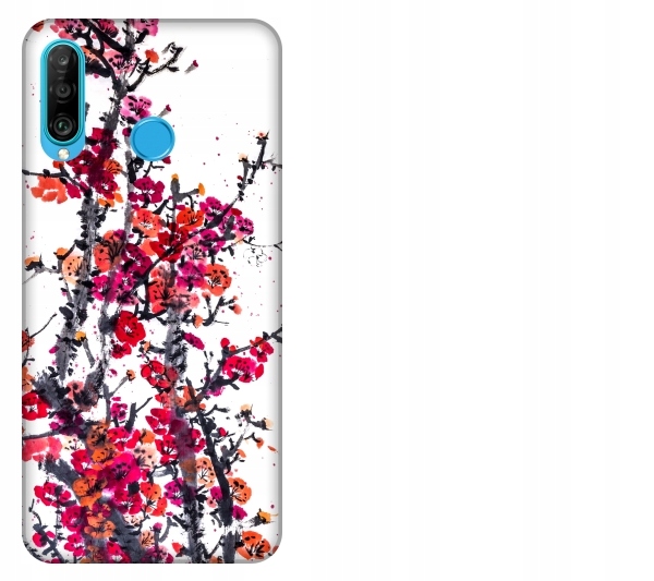 

Etui pokrowiec Huawei P30 Lite Kwiaty akwarela chi
