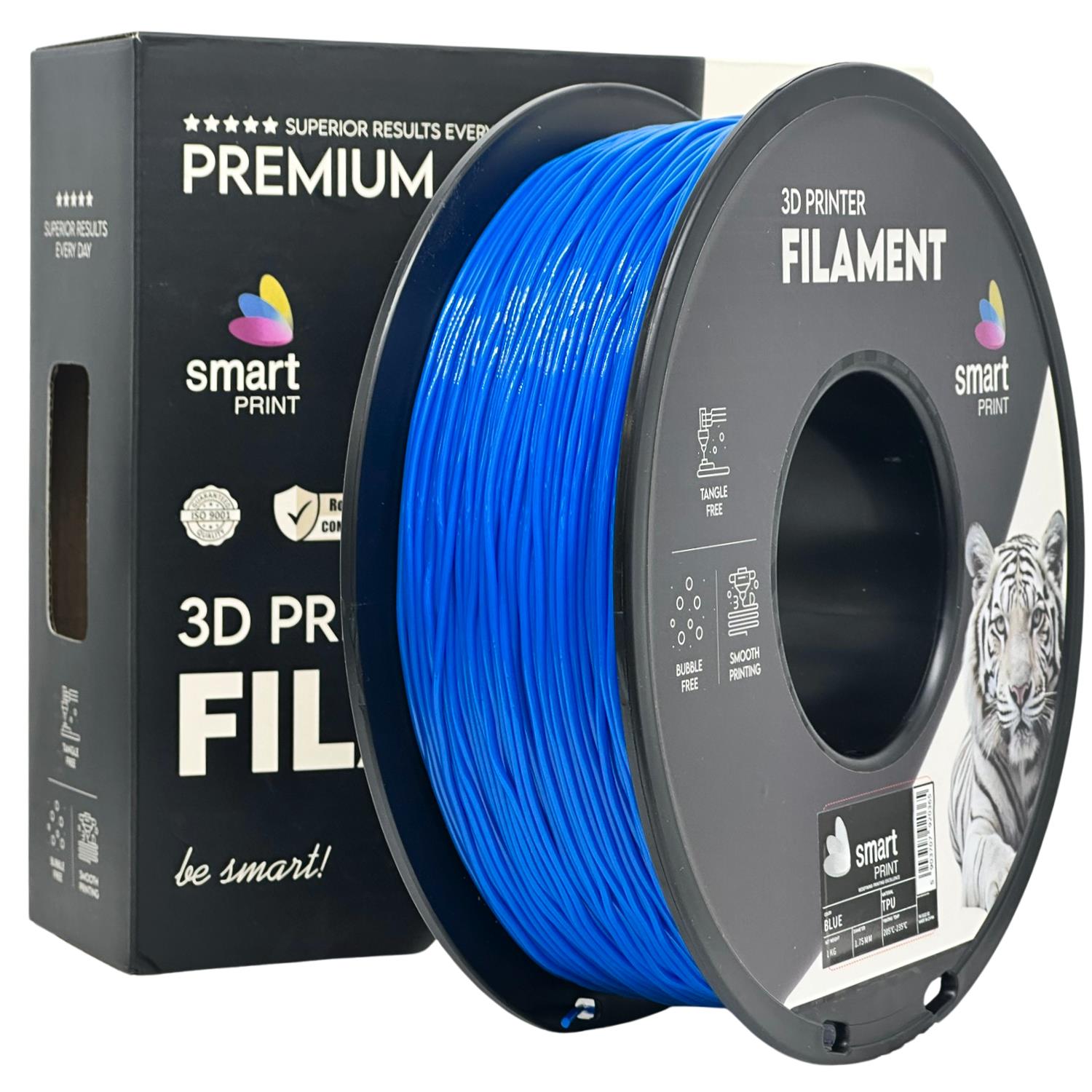 2 x Filament Smart Print Tpu Blue Niebieski 95A 1.75mm 1kg Elastyczny