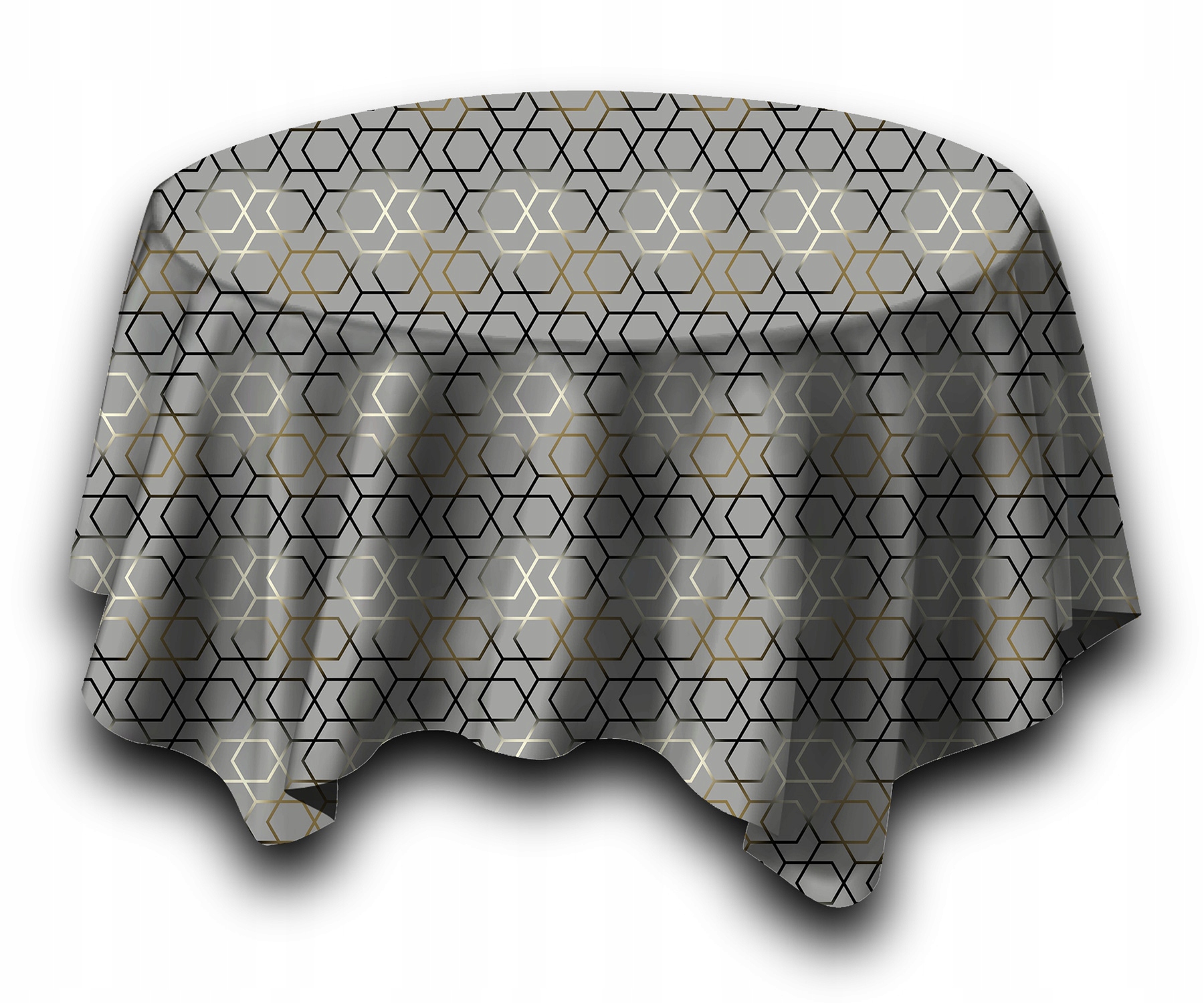 OBRUS PLAMOODPORNY KOŁO 140 WZORY ART DECO