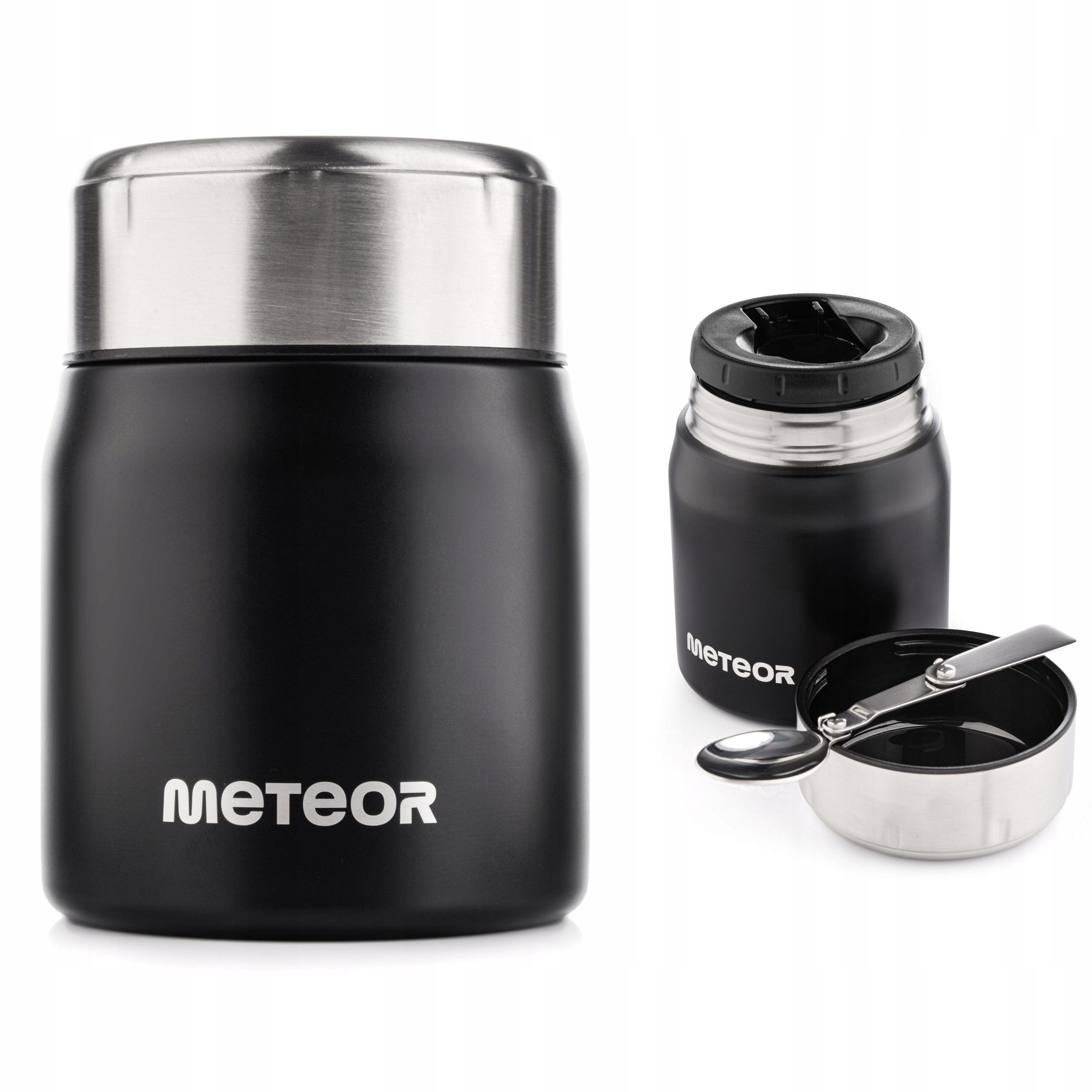 Termos Meteor 500ml Na Obiad Zupę Łyżeczka Stalowy Lunchbox Szkoła