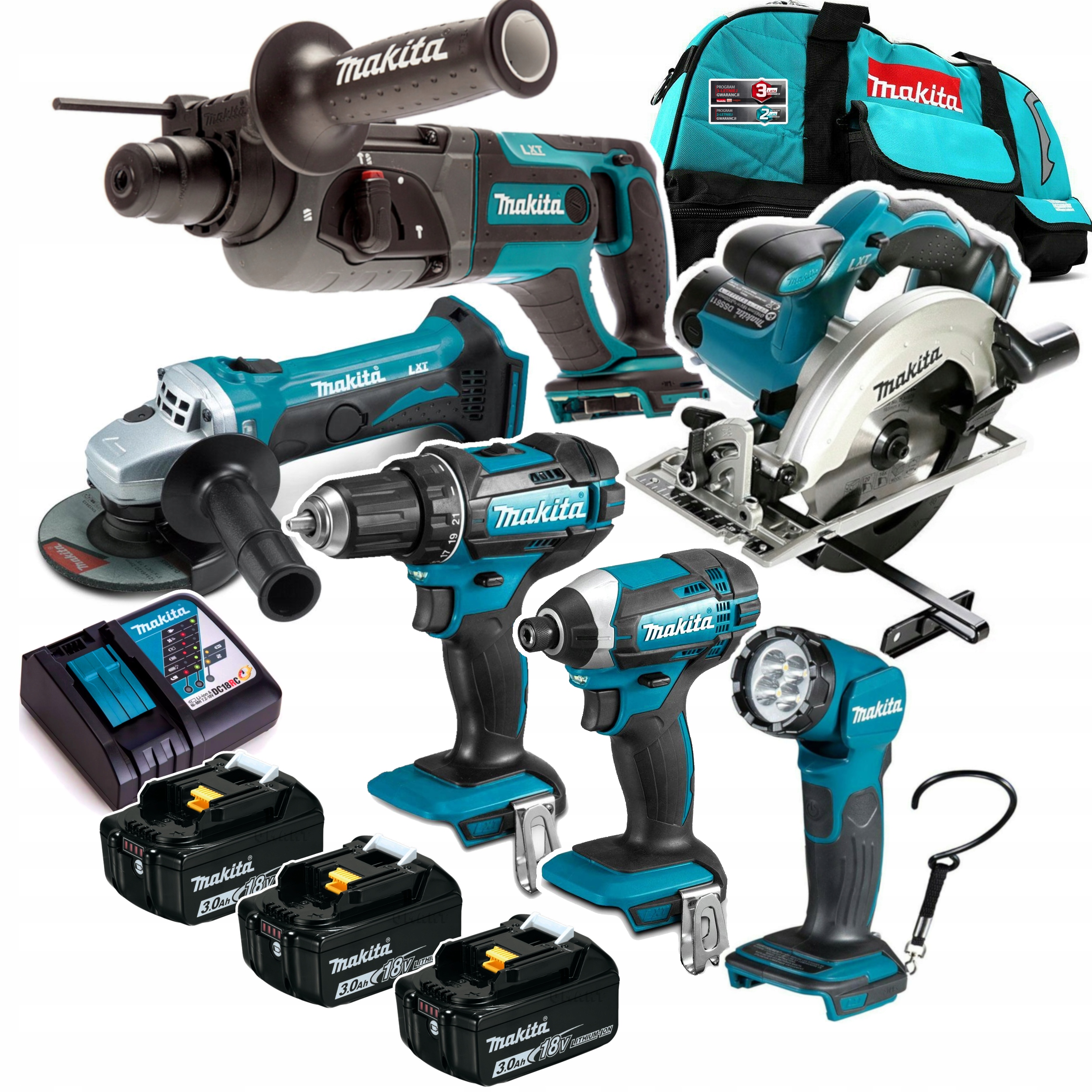 

Makita DLX6068PF akumulatorowy zestaw Combo 18V