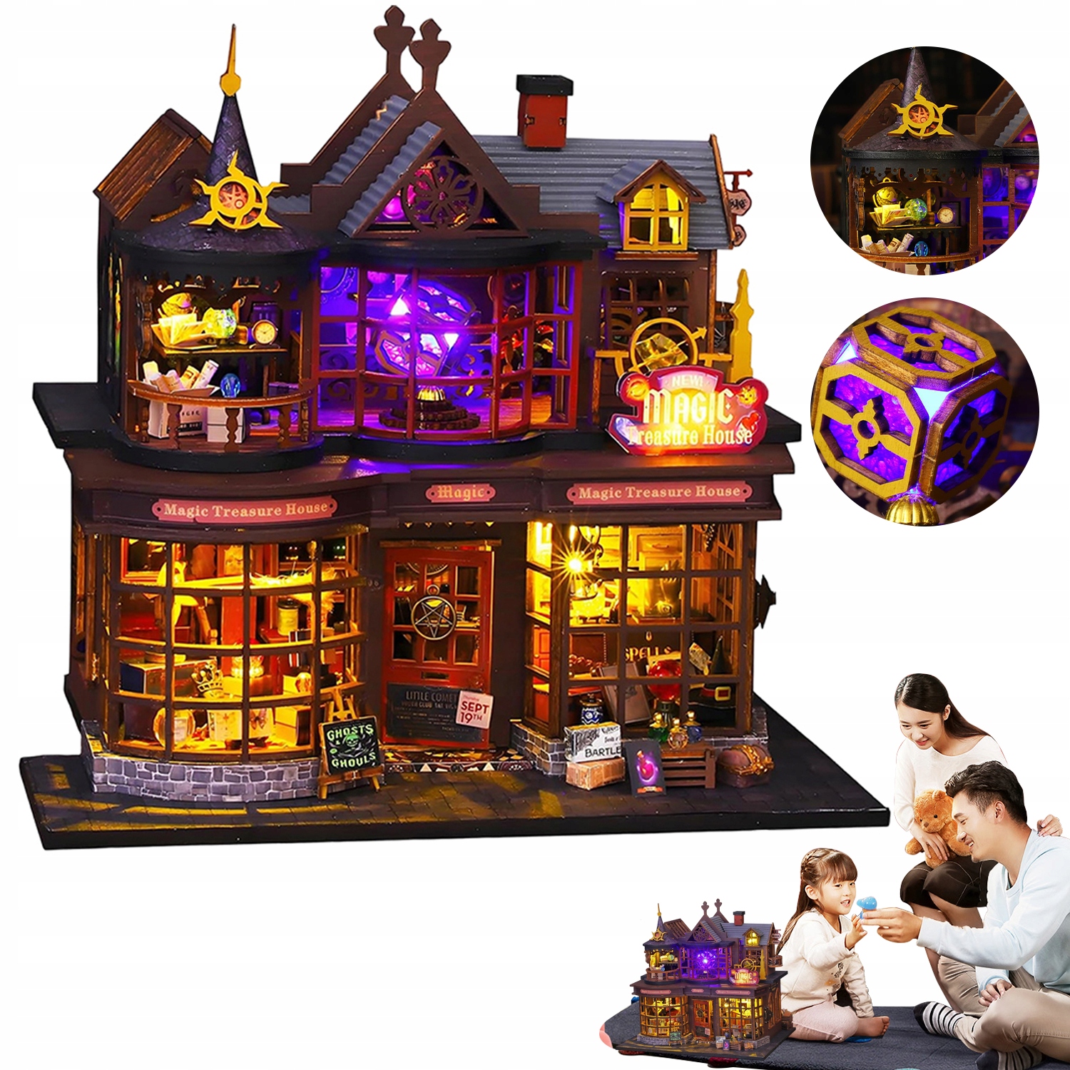 Diy Drewniany Magiczny Dom Miniaturowy Zestaw Na Walentynki