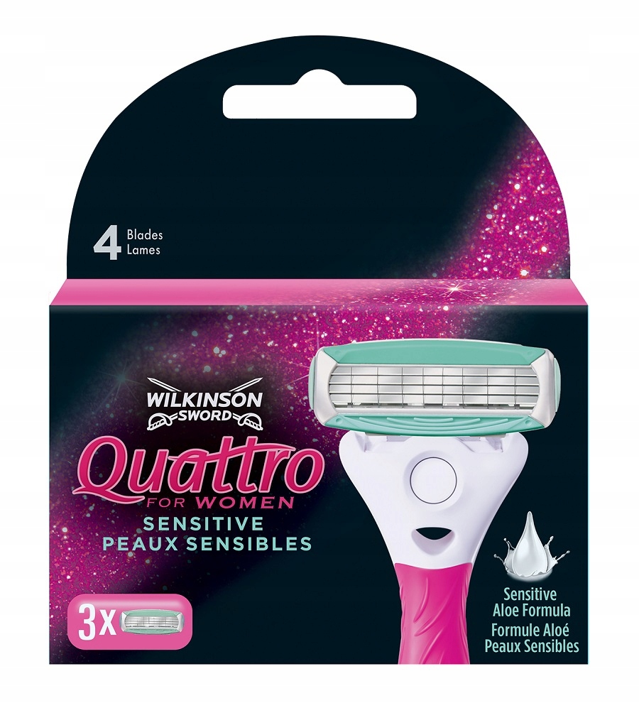 

Wilkinson Quattro For Women Zapasowe ostrza, 3 szt