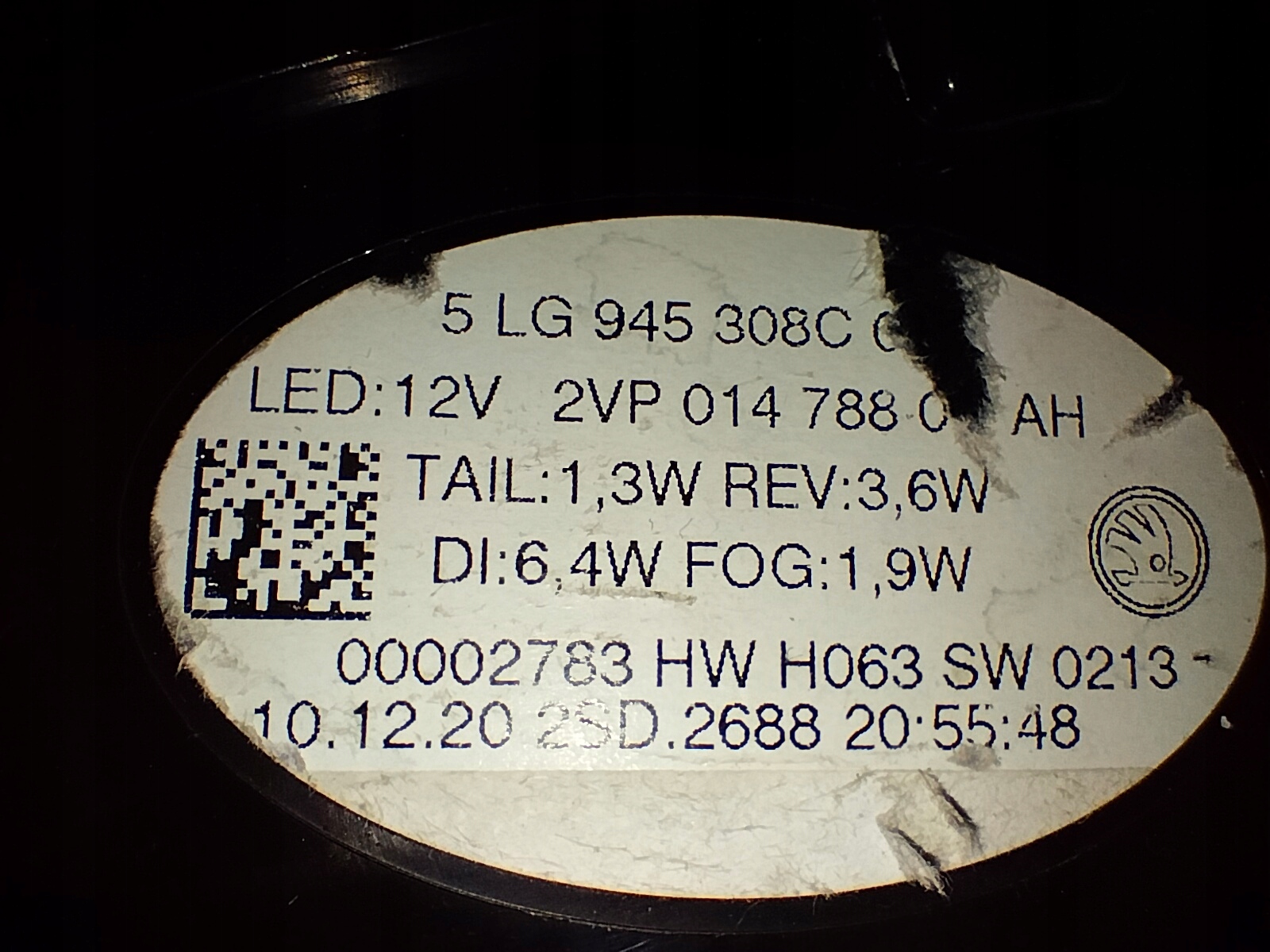 light rear rear part right SKODA ENYAQ 21