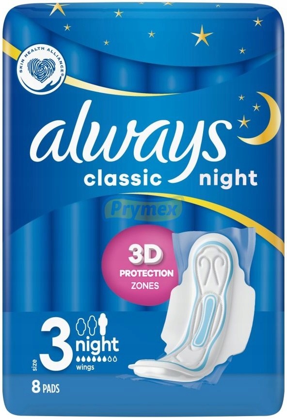 

Always Podpaski Higieniczne r3 Classic Night 8szt
