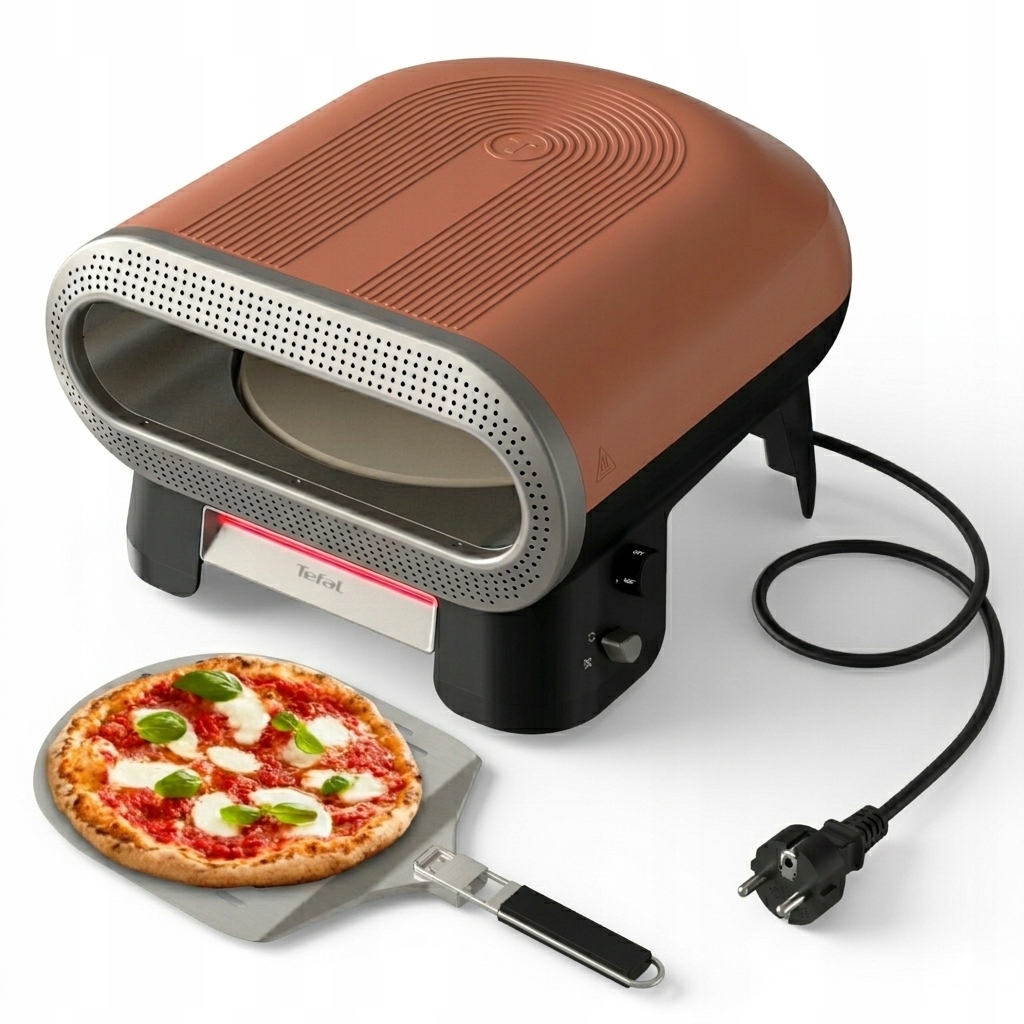 Piec do pizzy elektryczny TEFAL Pizza Pronto JM600TE0 obrotowy kamień 2600W