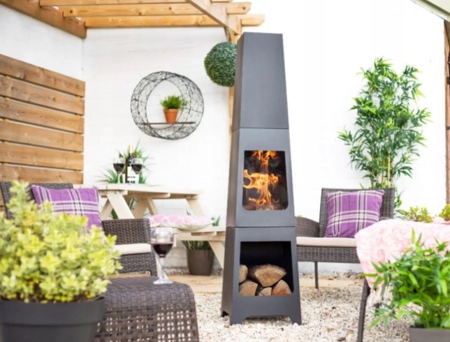 Palenisko Ogrodowe Malmö Wysokość produktu 121 cm