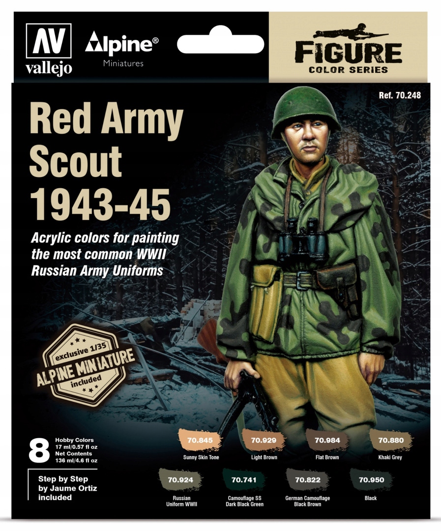 Vallejo 70248 skaut Rudé armády 1943-45 8 barev