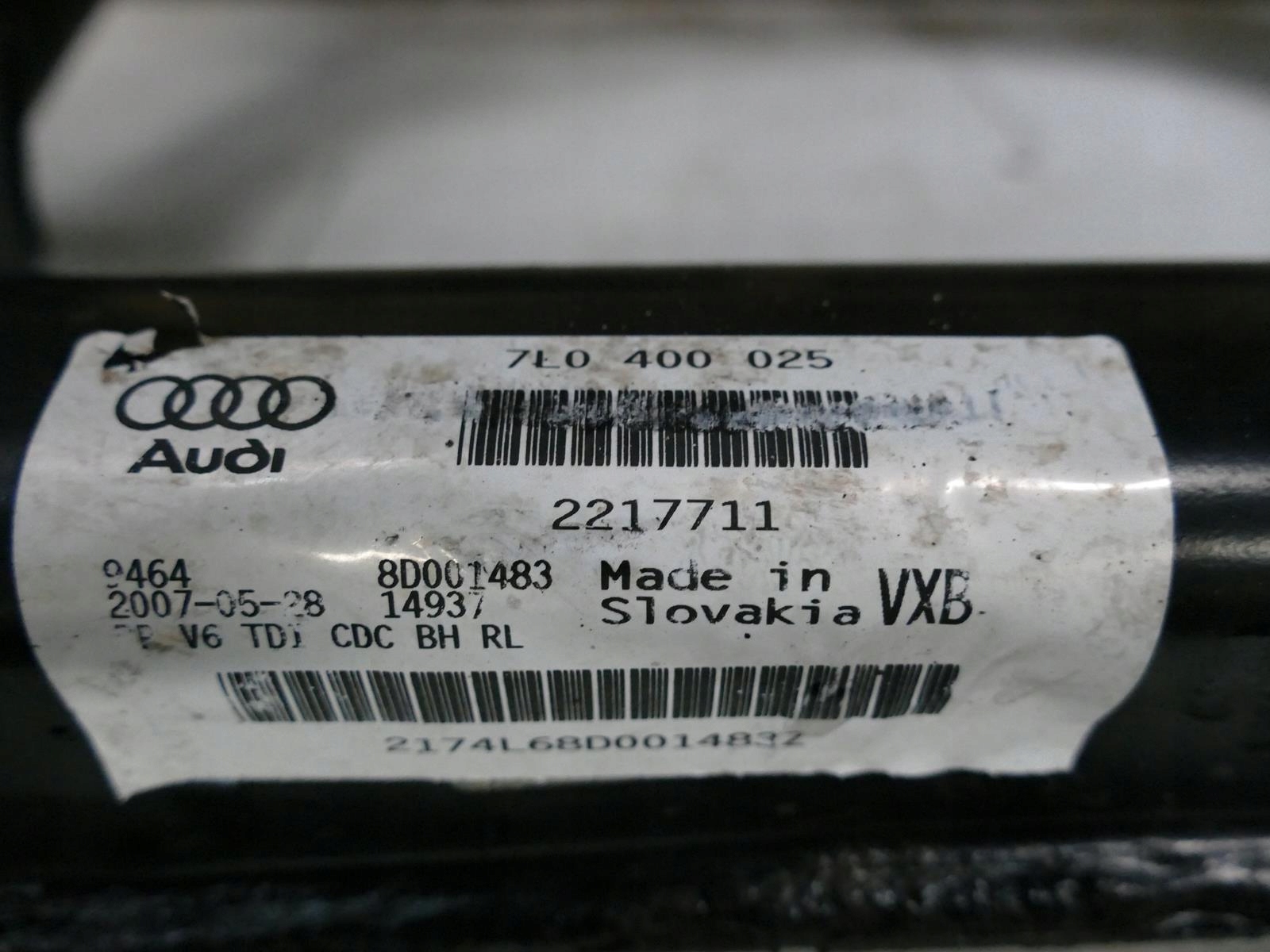 AUDI Q7 4L 3.0 TDI axle beam subframe axle beam sider TRAWERS front