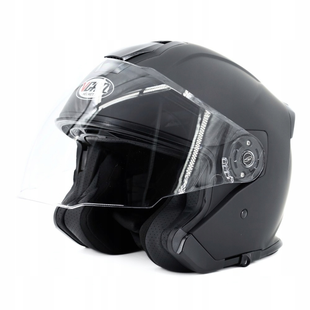 Kask Vcan Otwarty Jet H586 Black Matt Bez Szczęki Czarny Mat L