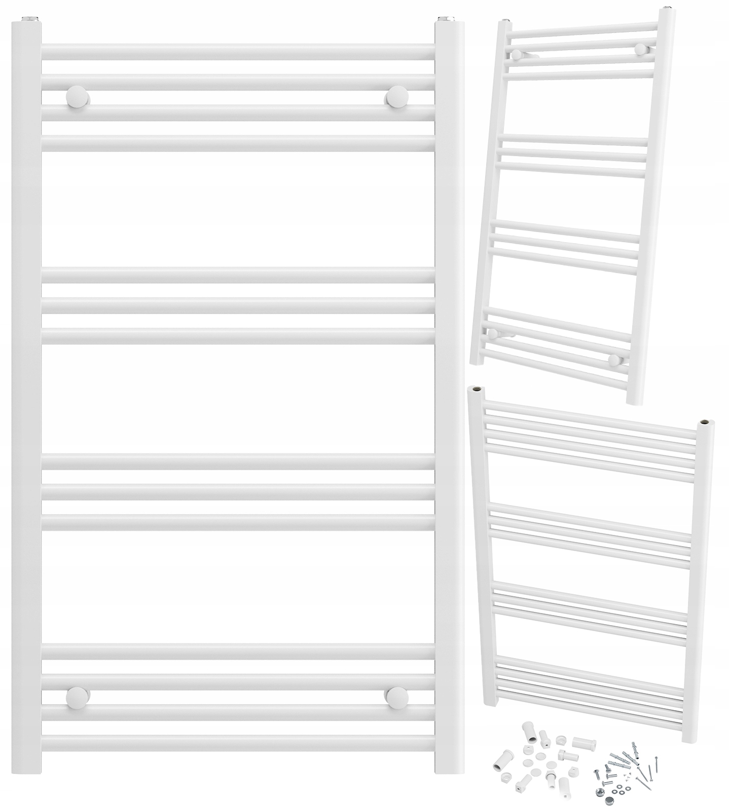 Kúpeľňový Ohrievač Biely Rebrík 60x100 cm Moderný Kaloryfer Breno