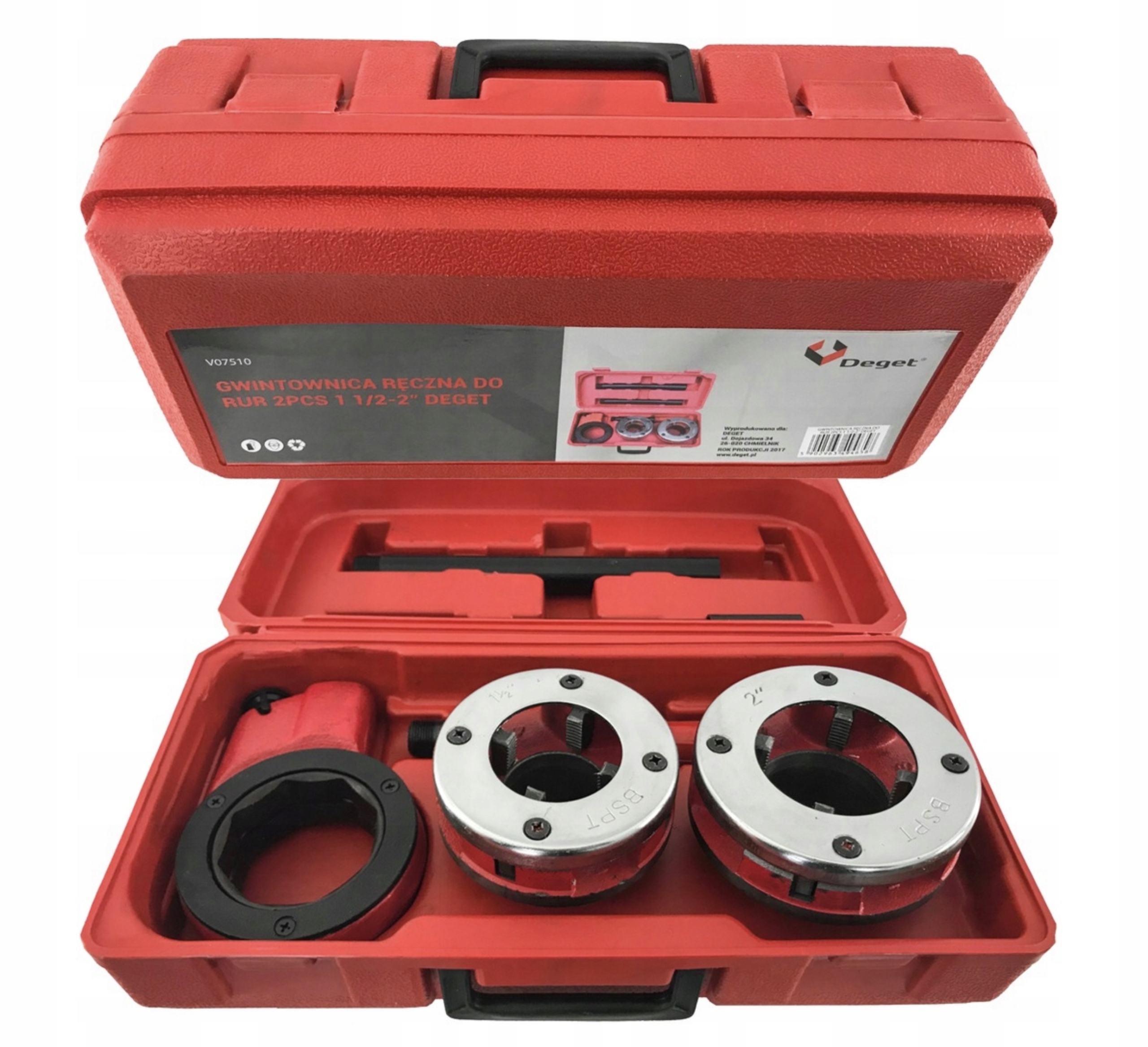 Gwintownica Ręczna Do Rur 1 1/2-2" Kpl. 2 szt