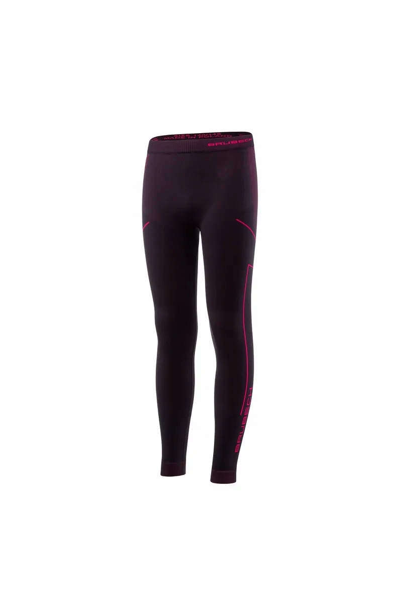 Leginsy Dziecięce Thermo Junior LE13540-BLACK-FUCHSIA 146_140_146