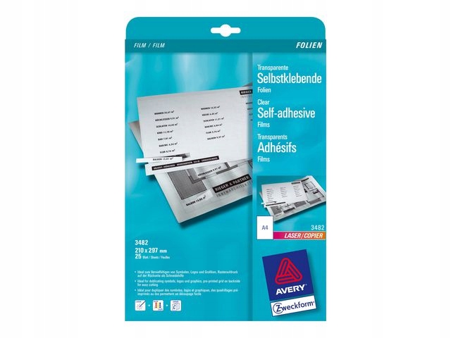 Fotopapír lesklý Avery A4 0 g/m² 25 ks 3482