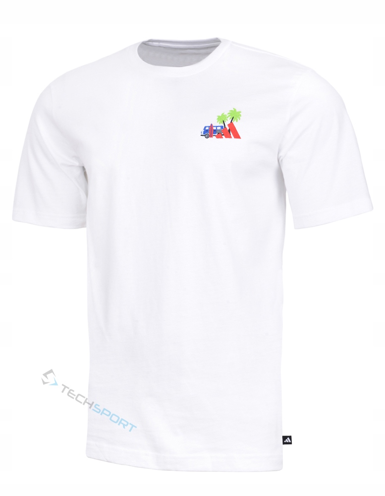Adidas Koszulka Męska T-shirt Z Haftem 100% Bawełna roz. XL