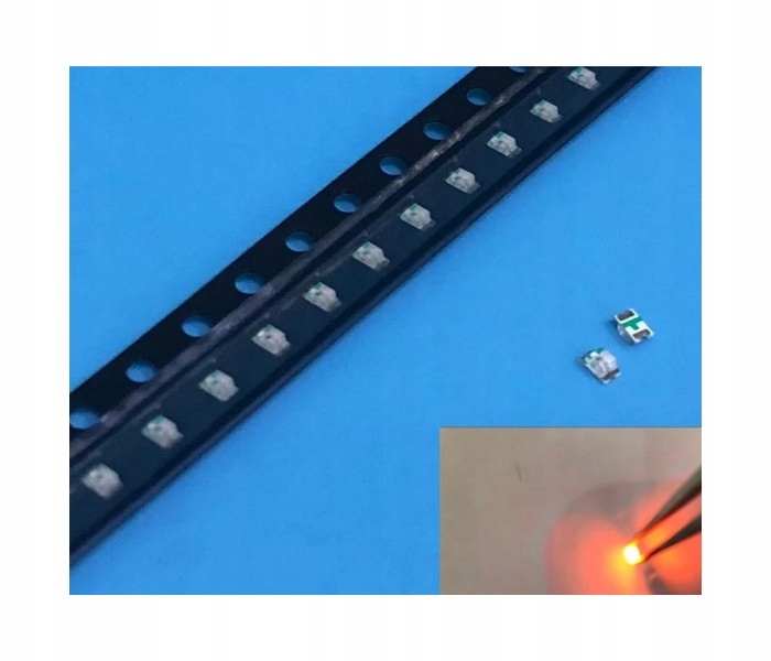 

20x Dioda Led smd 0805 Pomarańczowa Amber Bursztyn