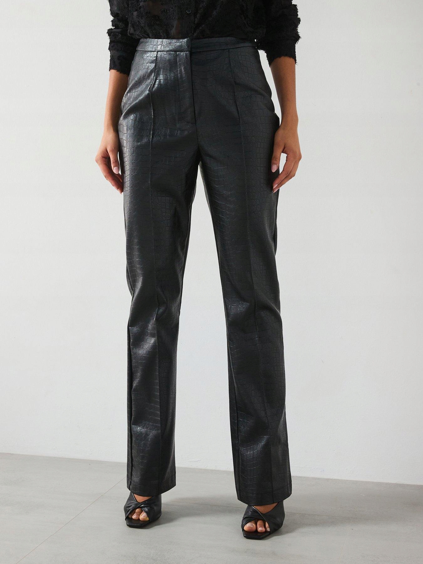 Vero Moda Kalhoty S Vysokým Pasem Imitace Kůže XS/32