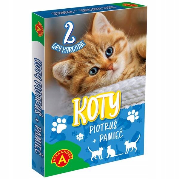 Karty Piotruś Pamięć Koty Gra Karciana 2782 Alexander