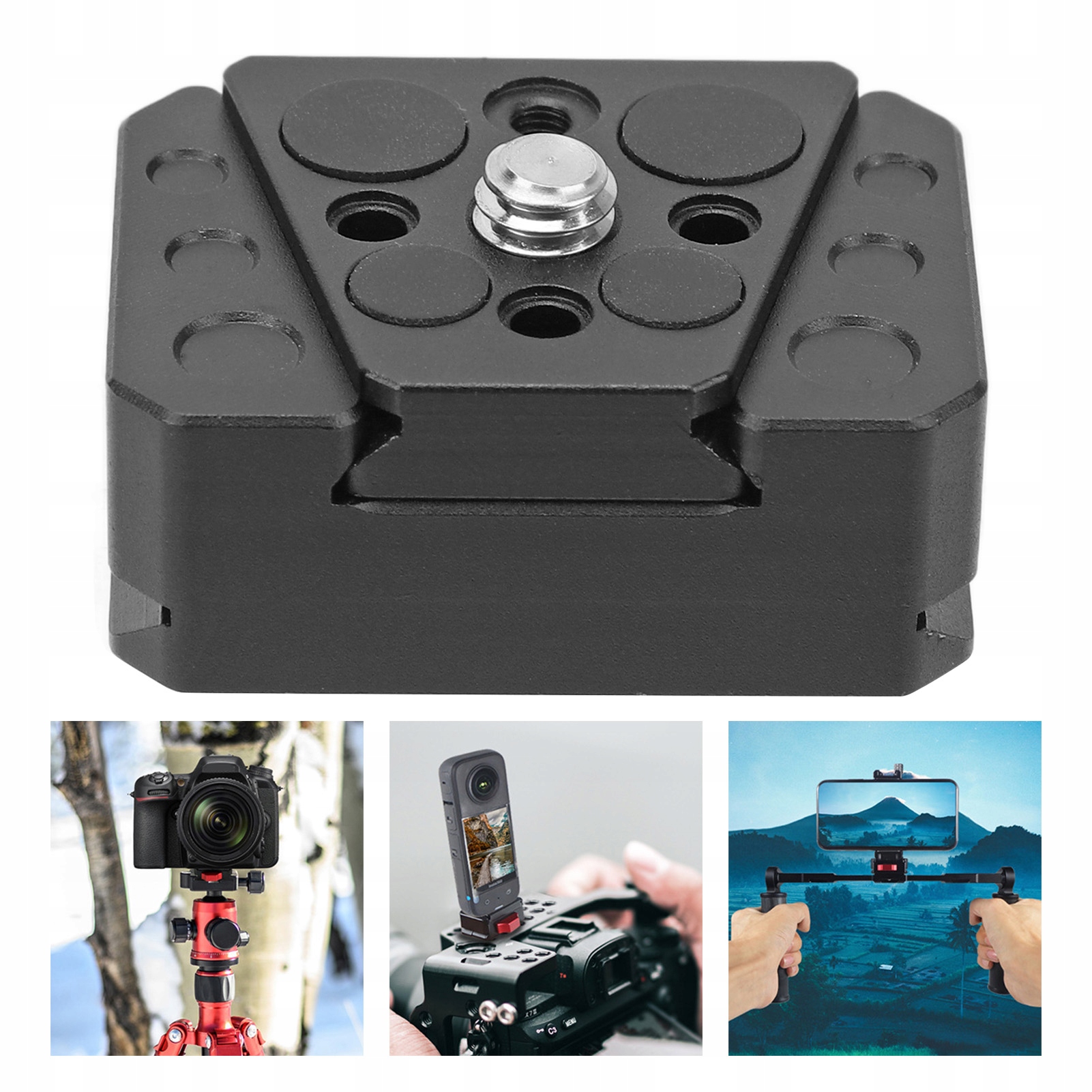 Zestaw Montażowy V-Lock do Statywu DSLR, Mini Szybkozłączka