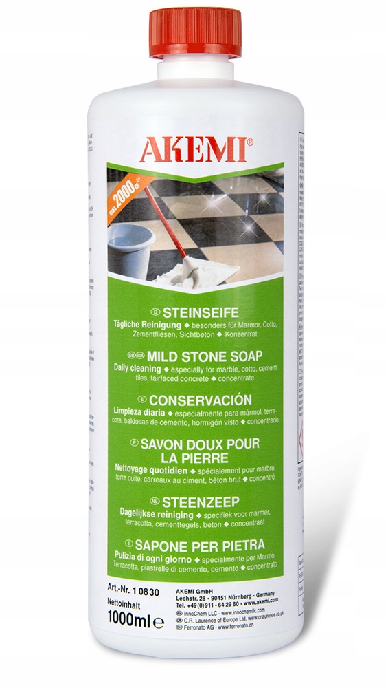 Levně Akemi Mýdlo Na Mytí Mramorové Žuly Gresu 1 L Čištění A Péče