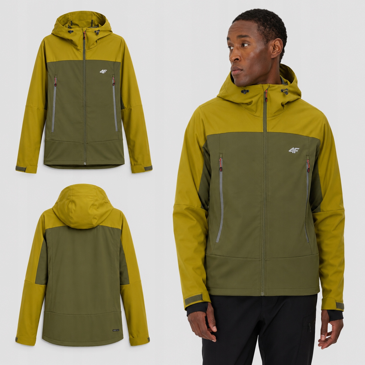 Softshellová Pánská 4F Trekingová Bunda Pánská 3XL M540 SS26