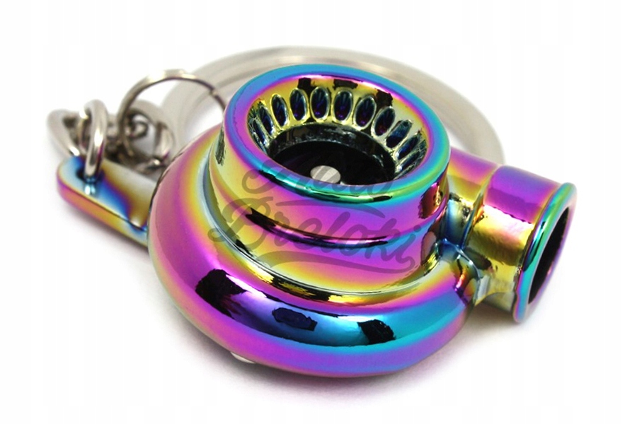 Brelok breloczek Turbo turbina, neochrom