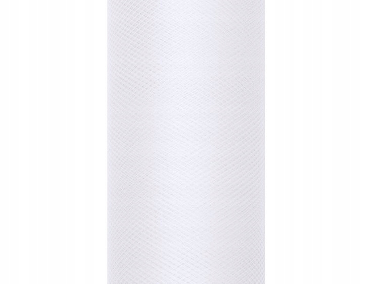 

Tiul Gładki Biały Biel 30 cm x 9 m Komunia Ślub