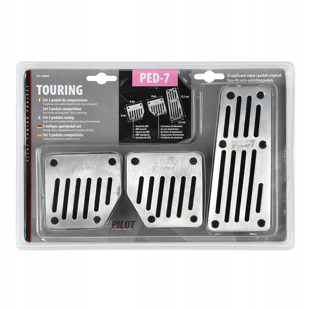 Pedálvédők TOURING TUNING ALUMÍNIUM Gyártói katalógusszám 28026