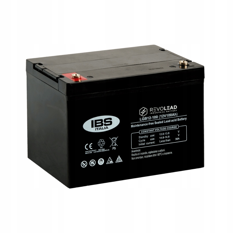 Revolead Akumulator żelowy 100Ah Agm 12-100 Ups Kamper Łódka jak Volt Yuasa