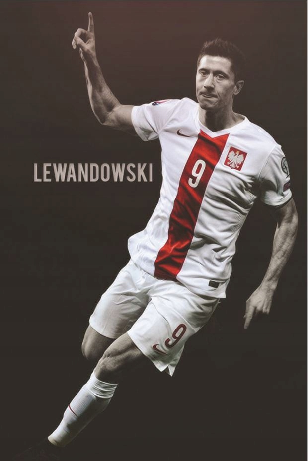 Fotbalový plakát Robert Lewandowski Polsko za 174 Kč od - Allegro - (12067957386)