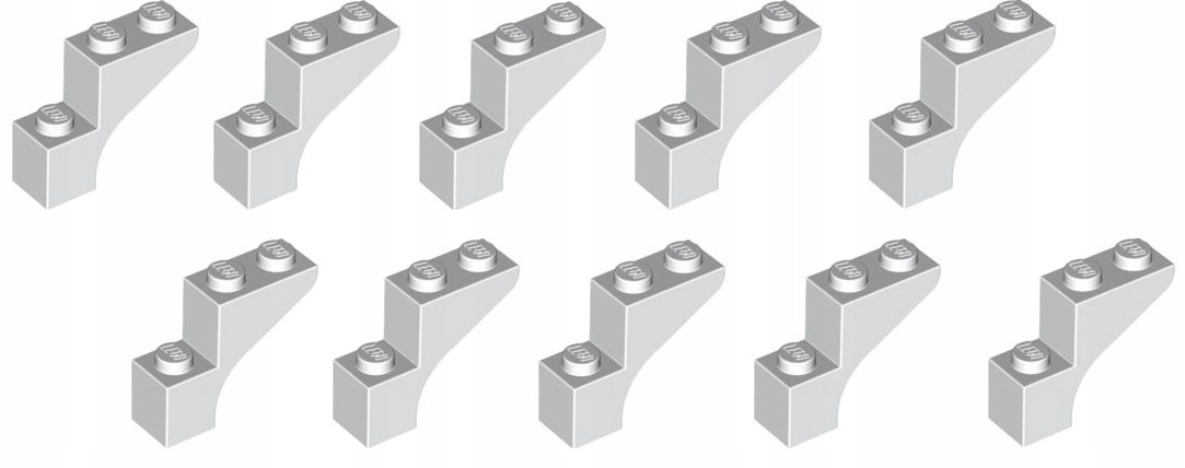 

Lego Łuk most 1x3x2 biały 88292 10 szt