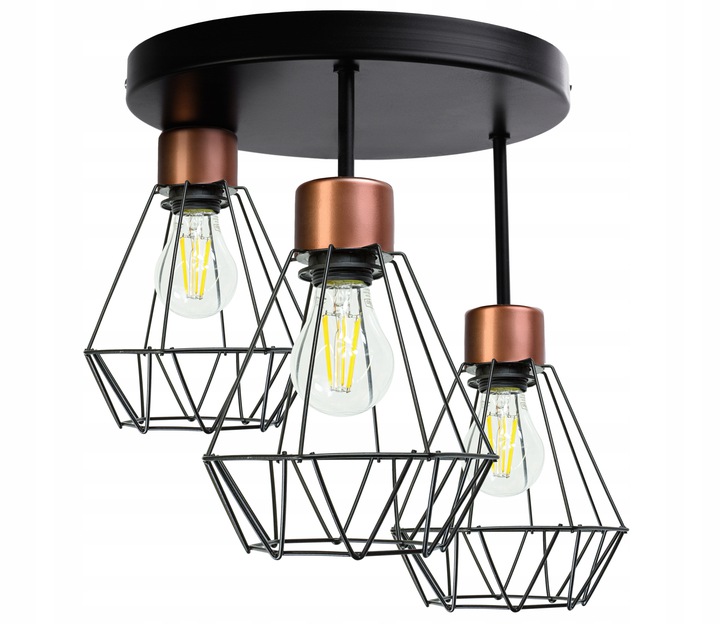 

Lampa plafon Sufitowa Żyrandol loft Brylant Drut