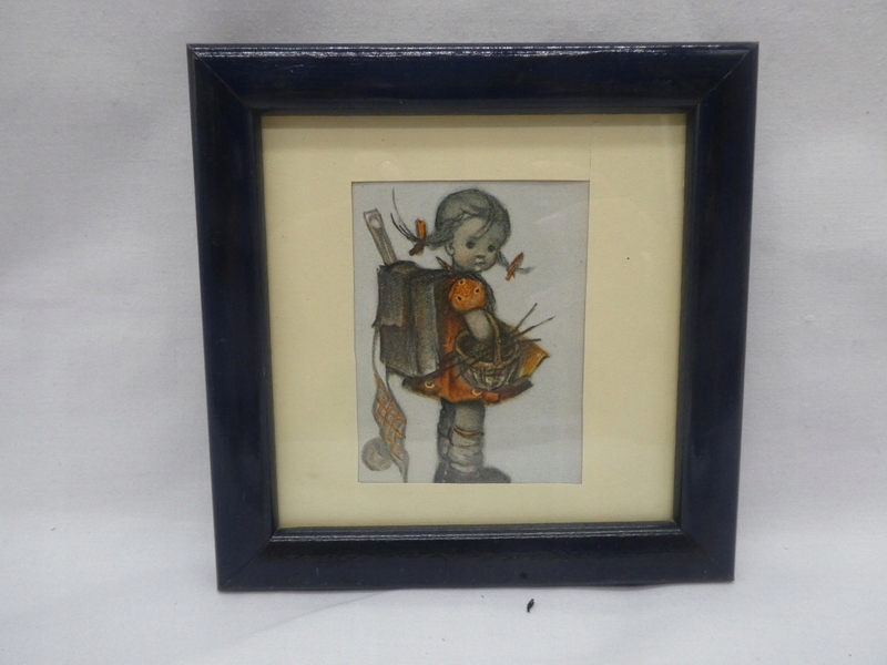 MAŁY OBRAZEK W DREWNIANEJ RAMCE 1-3453