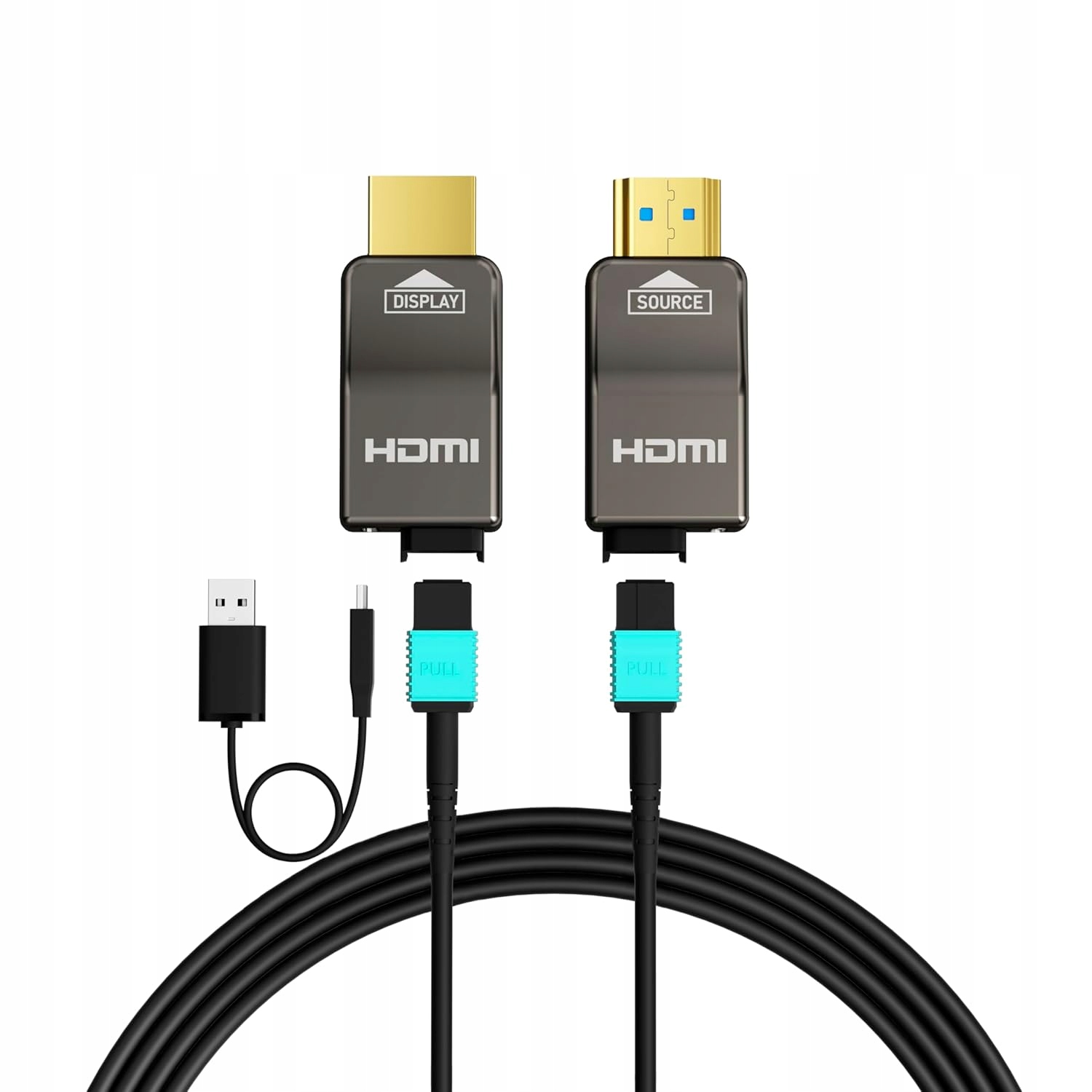 Kabel HDMI 2.1 8K 6m RUIPRO pancerny światłowodowy 48Gbps eARC HDR