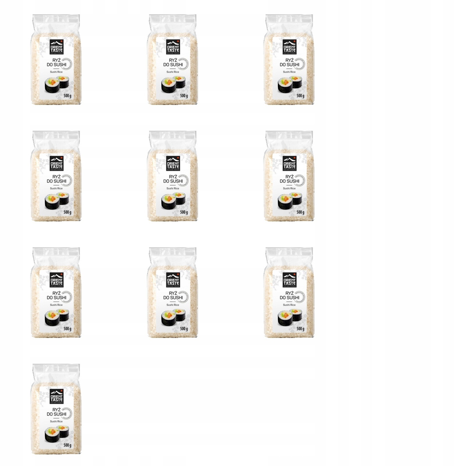 10x 500g Ryż do sushi orient taste Karton