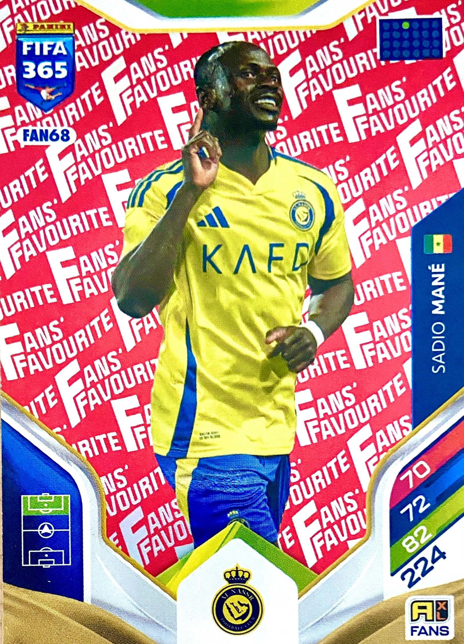 Fifa 365 2026 Fans Favourite red FAN68 Sadio Mane Al-nassr