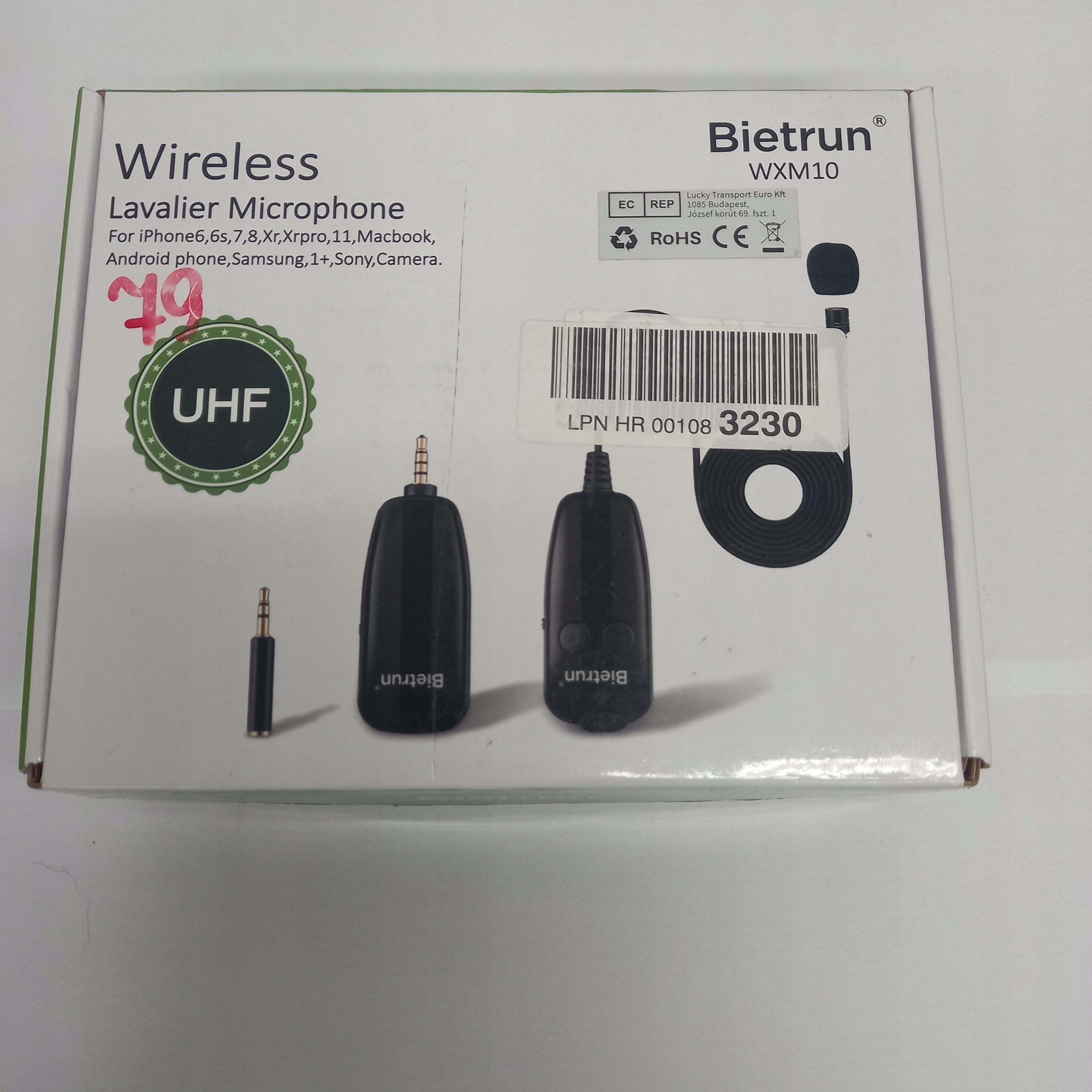 Zestaw mikrofonów bezprzewodowych WIRELESS Typ mikrofonu na klip