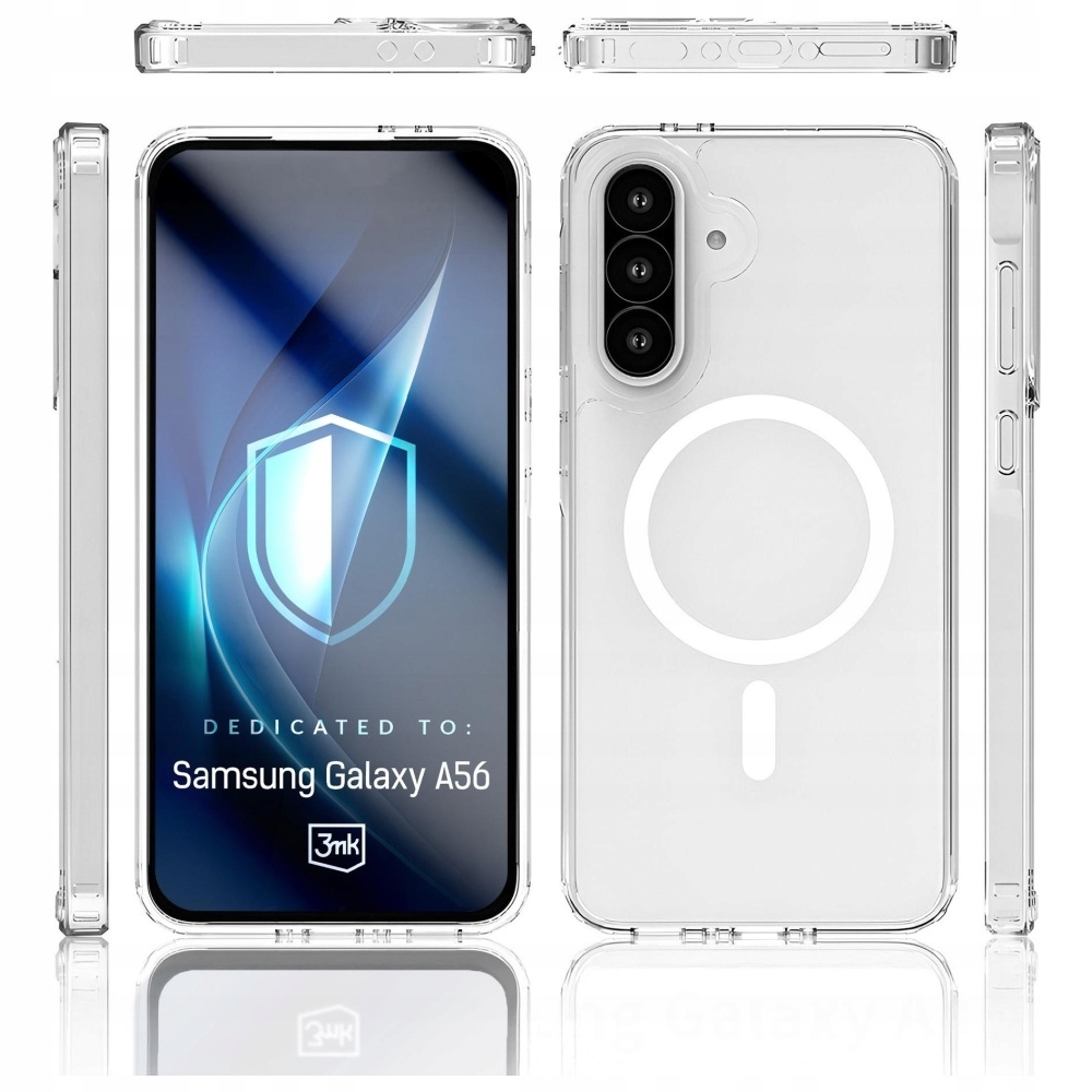 Etui 3mk Armor MagCase na Samsung Galaxy A56 przezroczyste 3mk Protection