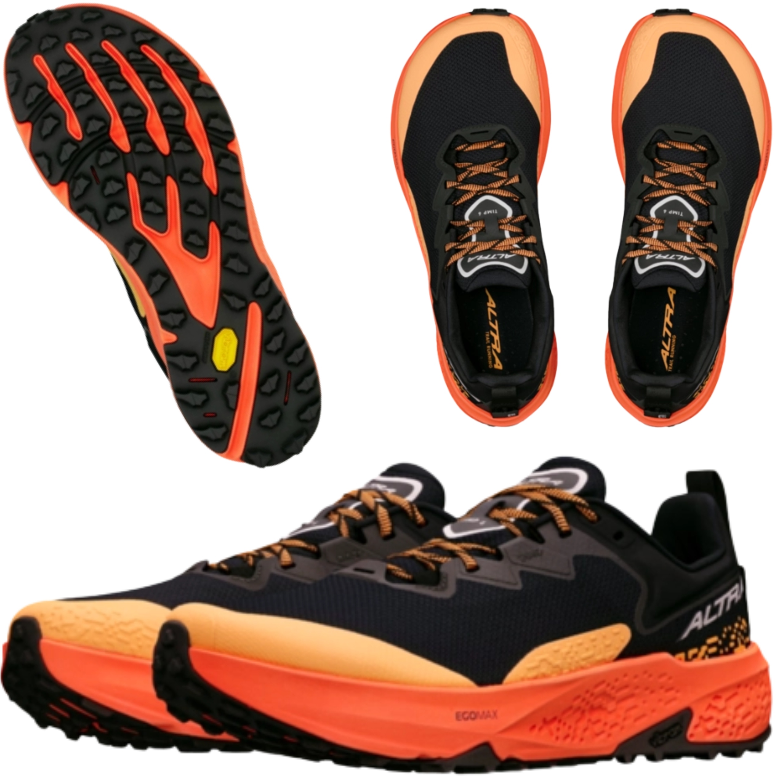 Buty Sportowe do Biegania Męskie Altra Timp 6 Czarno-Pomarańczowe 42,5