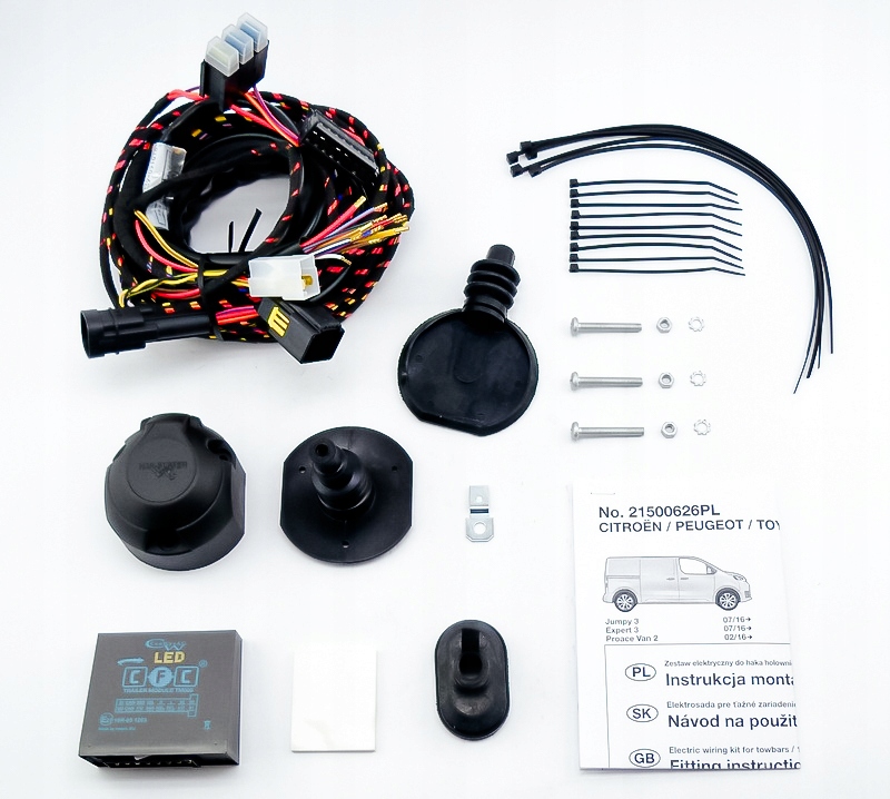 Wiązka dedykowana 13-pin do Opel Vivaro / Vivaro-e C Furgon / Minibus 19 Stan opakowania oryginalne