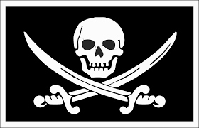 BANDERA/FLAGA 19CMX35CM PIRACKA DO ŁODZI/ŁÓDKI