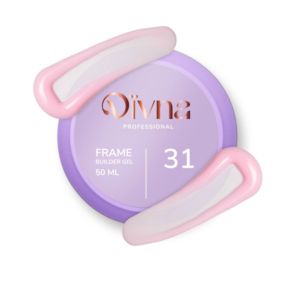 Divna Frame Builder Gel 31 50 ml stavební gel na nehty, barevný